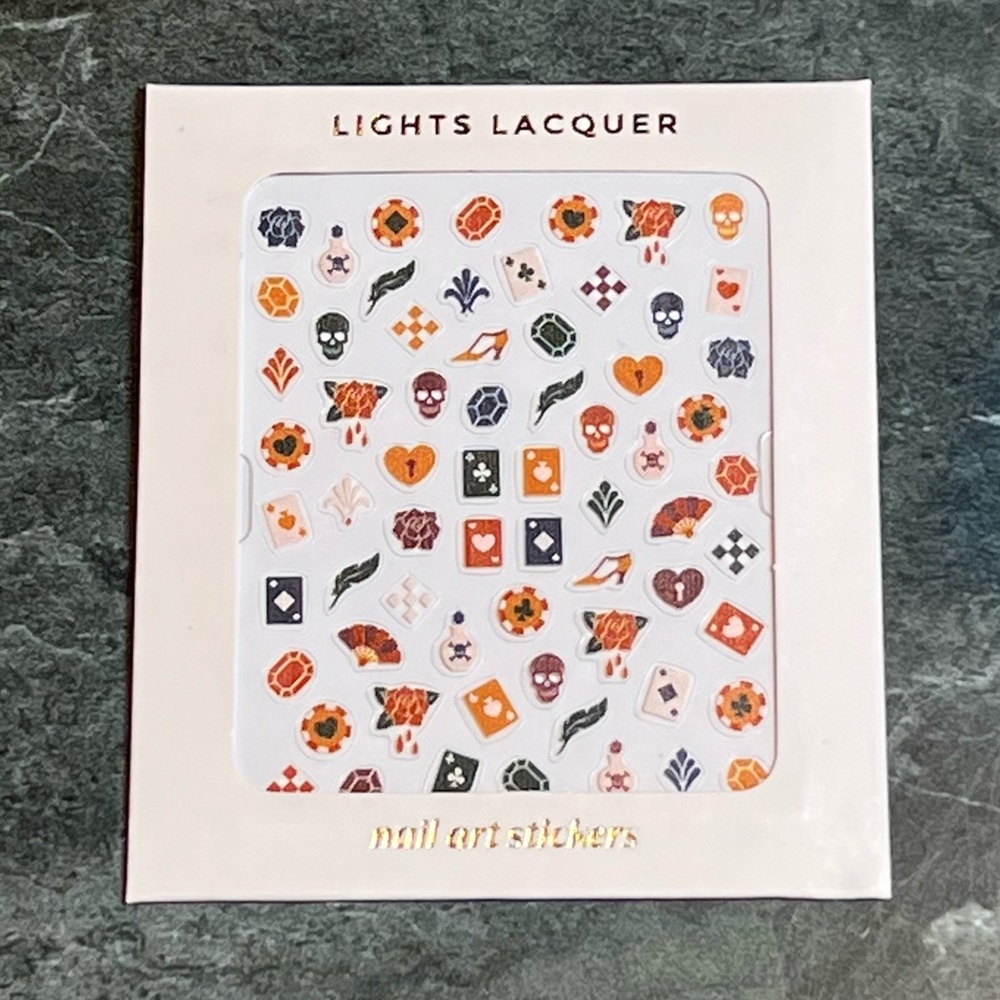 NWT Nail Art Stickers Lights Lacquer Who Did It? Collection